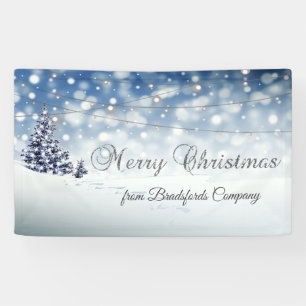Frohe Weihnachten, Winterwunderland, Lichter Banner