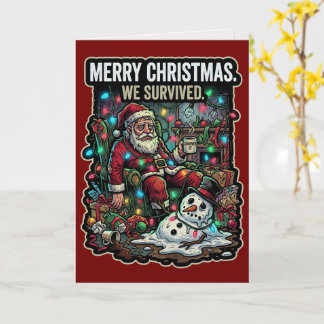 Frohe Weihnachten Wir Überleben Karte  Lustige Fei