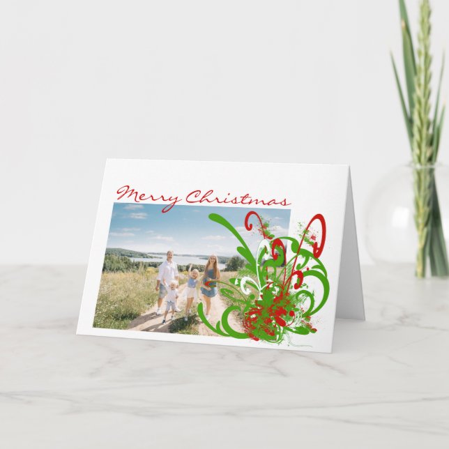 Frohe Weihnachten Wirble Farbe Platsch - individue (Vorderseite)