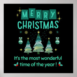 Frohe Weihnachten - Wunderbare Zeit des Jahres Poster