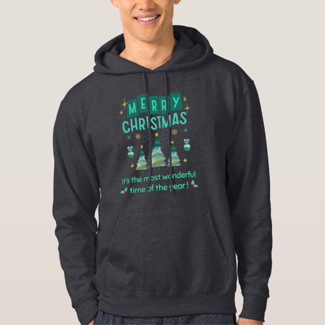 Frohe Weihnachten - Wunderbare Zeit des Jahres T-S Hoodie (Vorderseite)