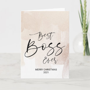 Frohe Weihnachten wünscht besten Boss je Weihnacht Karte