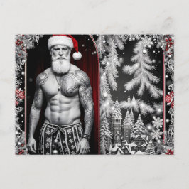 Frohe Weihnachten wünscht der Weihnachtsmann Postkarte