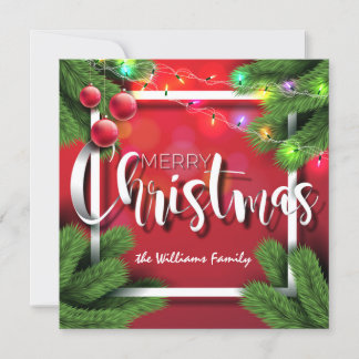 Frohe Weihnachten wünscht Red Typografy Family Fot