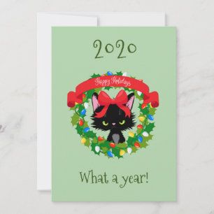 Frohe Weihnachten Wütende Kitty Katze Was für ein