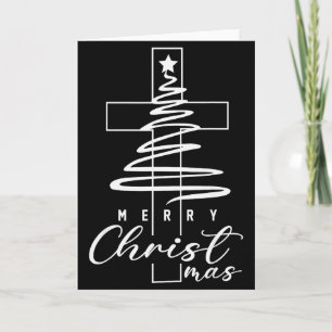 Frohe Weihnachten Xmas Kreuz Christlich Jesus Fami Karte