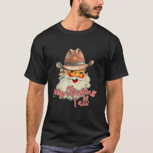 Frohe Weihnachten Y alle Vintagen Santa Claus West T-Shirt