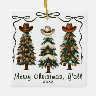 Frohe Weihnachten Y'all Christmas Tree Ornament