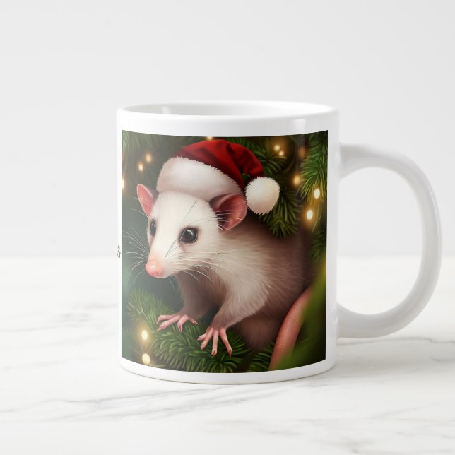 Frohe Weihnachten Ya'll mit Possum Jumbo-Tasse (Rechts)