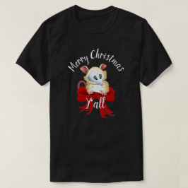 Frohe Weihnachten Ya'll mit Possum T-Shirt