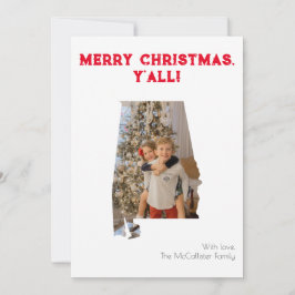 Frohe Weihnachten Y'all Red Alabama Staat Foto