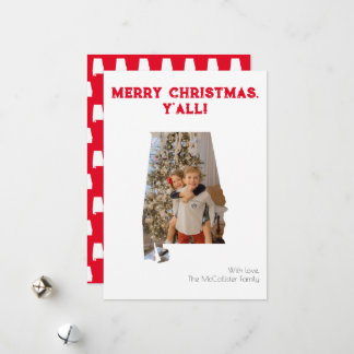 Frohe Weihnachten Y'all Red Alabama Staat Foto