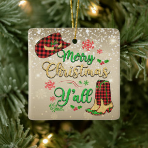 Frohe Weihnachten Y'all Weihnachtsschmuck