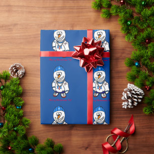 Frohe Weihnachten Yo, Rapper Snowman Wrapping Pape Geschenkpapier