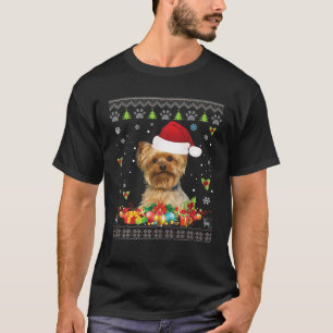 Frohe Weihnachten Yorkshire Terrier Dog Ugly Sweat T-Shirt