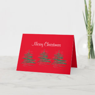 Frohe Weihnachten - zeitgenössisches Rot