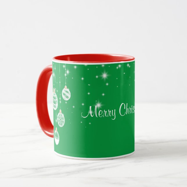 Frohe Weihnachten, Zierdesign, Tasse (Vorderseite Links)