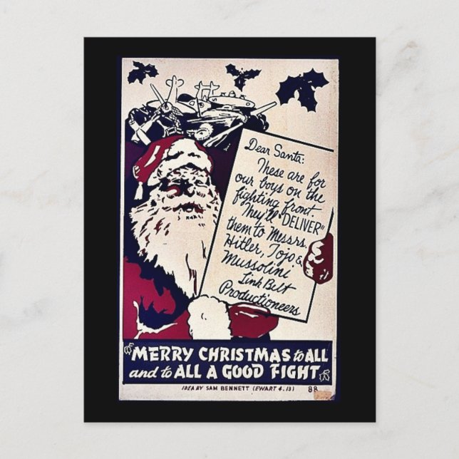 Frohe Weihnachten zu allen (Vorderseite)