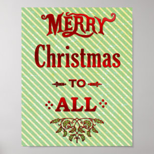 Frohe Weihnachten zu allen Poster