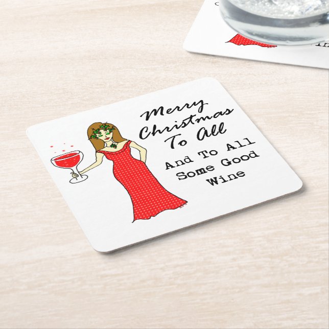Frohe Weihnachten zu allen und zu etwas ganzem Rechteckiger Pappuntersetzer (angewinkelt)