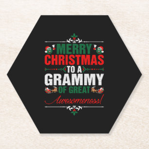 Frohe Weihnachten zu einem Grammy von großer Wahns Untersetzer