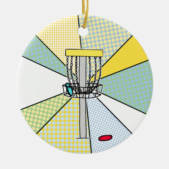 Frohe Weihnachten zu meinem Lieblings-Disk Golfer Keramik Ornament (Vorne)