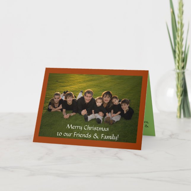 Frohe Weihnachten zu unseren Freunden u. zu (Vorderseite)