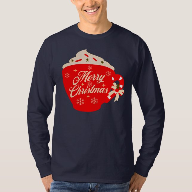 Frohe Weihnachten Zuckerguss Schneeflocken Sprinkl T-Shirt (Vorderseite)