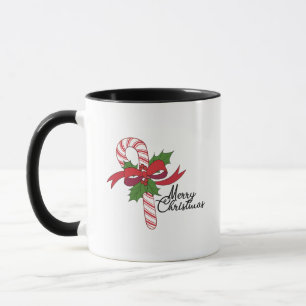 Frohe Weihnachten Zuckerstange Tasse