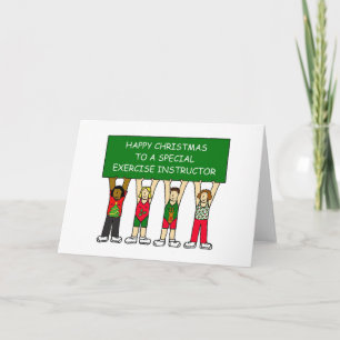 Frohe Weihnachten zum Übungsleiter Karte