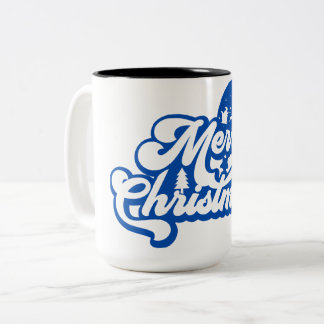 Frohe Weihnachten Zweifarbige Tasse