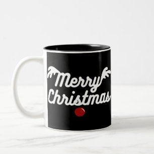 Frohe Weihnachten Zweifarbige Tasse