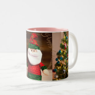 Frohe Weihnachten Zweifarbige Tasse