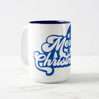 Frohe Weihnachten Zweifarbige Tasse