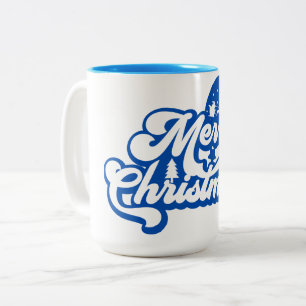 Frohe Weihnachten Zweifarbige Tasse
