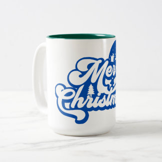 Frohe Weihnachten Zweifarbige Tasse