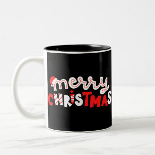 Frohe Weihnachten Zweifarbige Tasse