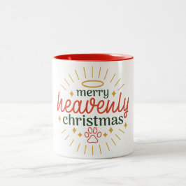 Frohe Weihnachten Zweifarbige Tasse