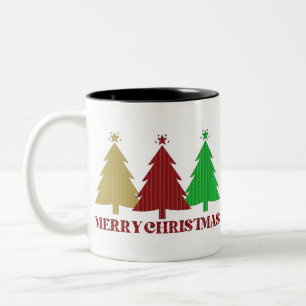 Frohe Weihnachten Zweifarbige Tasse