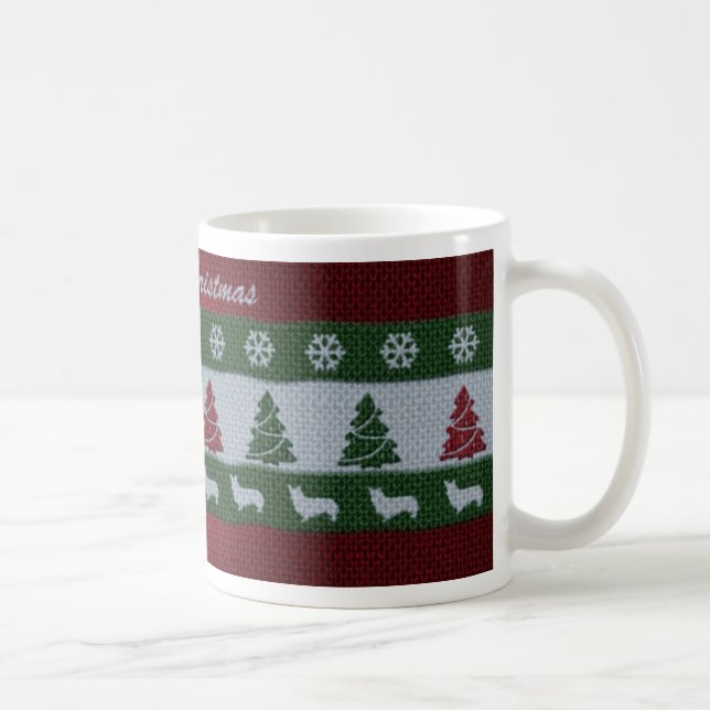 Frohe Weihnachtencorgi-Tasse Tasse (Rechts)