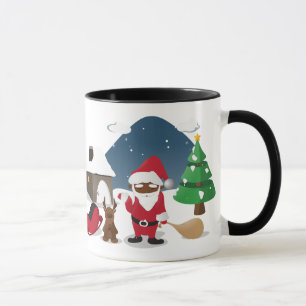 Frohe WeihnachtenHomeboys: Schwarze Sankt u. Tasse