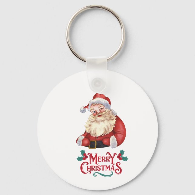 Frohe WeihnachtenKeychain Schlüsselanhänger (Vorderseite)