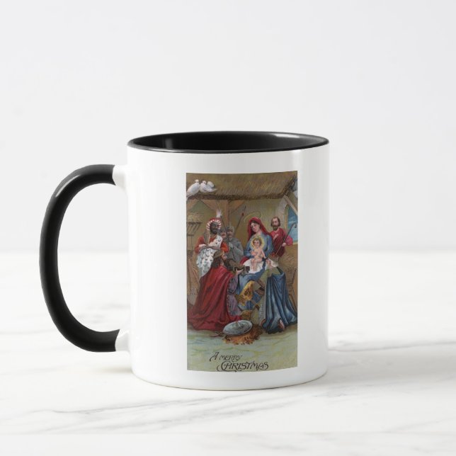 Frohe WeihnachtenKrippe Tasse (Links)