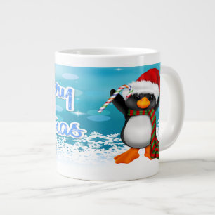 Frohe Weihnachtenpenguin-Spezialitäten-Tassen Jumbo-Tasse