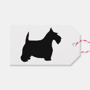 Frohe Weihnachtenscottie-Hund Geschenkanhänger