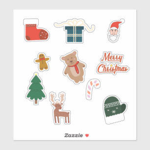 Frohe Weihnachts 10-Set Sticker Pack