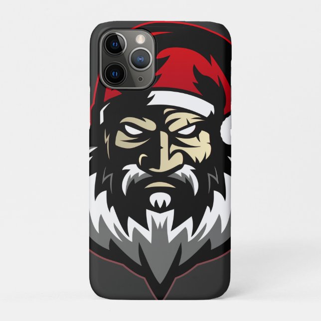 Frohe Weihnachts-Angry Santa Case-Mate iPhone Hülle (Rückseite)