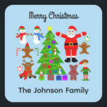 Frohe Weihnachts-Ansammlung #3 Stickers<br><div class="desc">Weihnachts-Ansammlung #3</div>