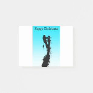 Frohe Weihnachts-Arborist Tree Chirurg Rigging Tre Post-it Klebezettel