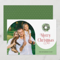 Frohe Weihnachts-Arched-Foto Modern